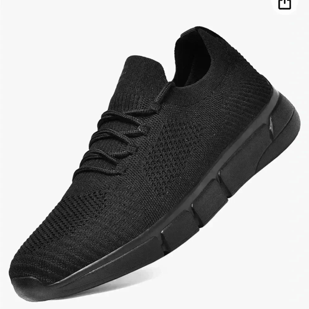 HUHV Tech Knit Recovery Lace-Up Lifestyle Walking and Athletic Shoe